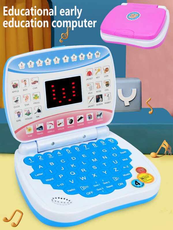 Kids Educational Laptop Toy Interactive Learning Game with Letters, Words & Voice - Image 2