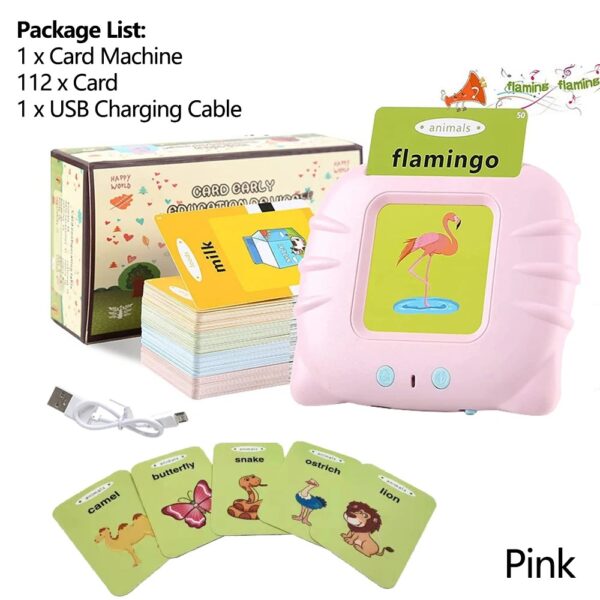 English Learning Talking Flash Cards for Kids – Educational Toy for Toddlers & Preschoolers - Image 2