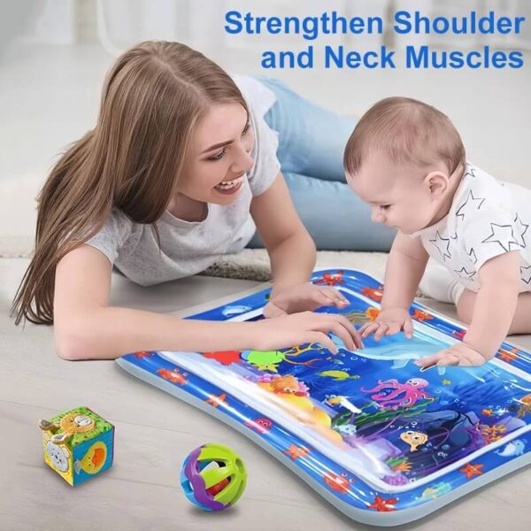 Kids Inflatable Water Play Mat for Babies – Tummy Time Toy