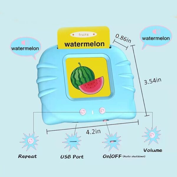 English Learning Talking Flash Cards for Kids – Educational Toy for Toddlers & Preschoolers - Image 4