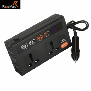 🔌 200W High Power Car Inverter – Smart Charging Solution